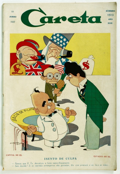 J. CARLOS Careta, 1946.  Ilustrações, J carlos, Caretas